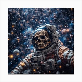 Space Skull Canvas Print