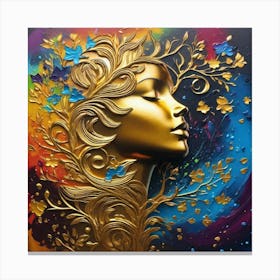 Golden Woman 1 Canvas Print