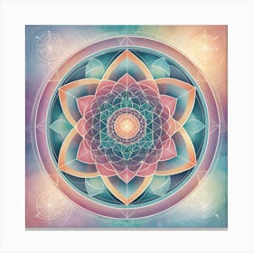 Psychedelic Mandala Canvas Print