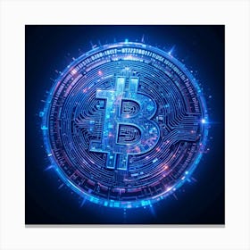 Bitcoin Symbol 3 Canvas Print