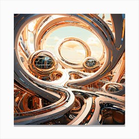 Futuristic City 2 Canvas Print