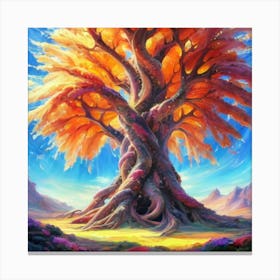 Tree Of Life oil painting abstract painting art 8 Canvas Print