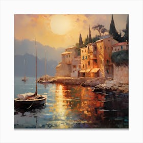 Sunlit Seascapes: Monet's Masterstroke Canvas Print