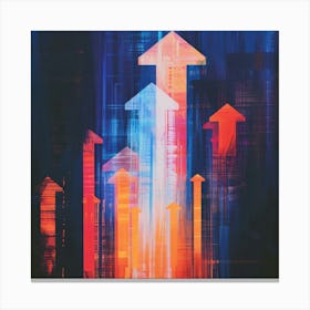 Abstract Arrows 1 Canvas Print