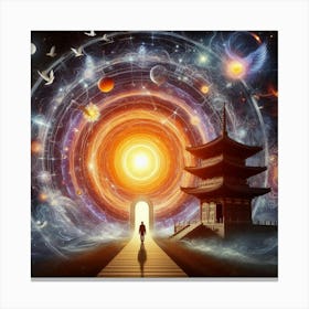 Psychedelic Space Canvas Print