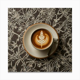 Coffee Latte Art 41 Canvas Print