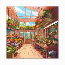 Flower Shop 1 Canvas Print