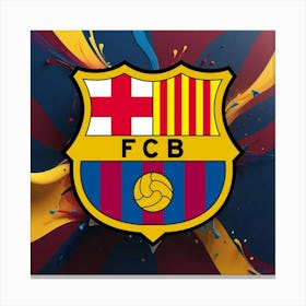 FC Barcelona Logo Wall Art 30 Canvas Print