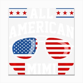 All American Mimi Patriotic 4th Of July Canvas Print