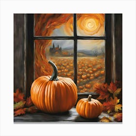 Halloween Pumpkins Canvas Print