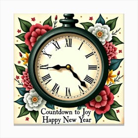 Countdown To Joy Happy New Year Lienzos