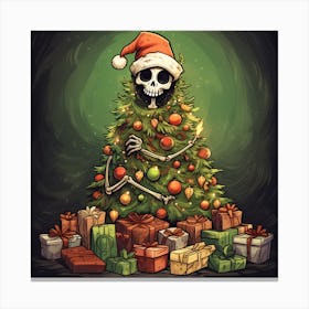 Merry Christmas! Christmas skeleton 15 Canvas Print