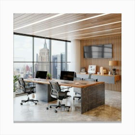 Modern Office 5 Canvas Print