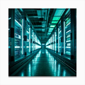 Ai Driven Security Protects A Future Proof Data Center Advanced Ai Processors Monitor Streams Of Da (2) Canvas Print