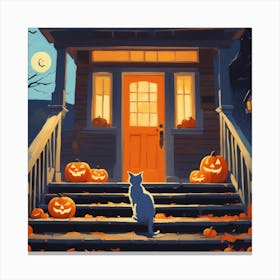 Halloween House 9 Canvas Print