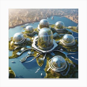 Futuristic City 117 Canvas Print