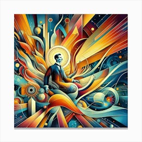 Man In Space 3 Canvas Print