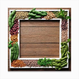 Legumes As A Frame (26) Canvas Print