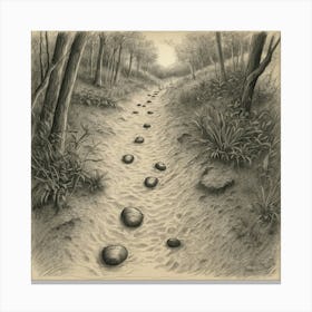 Path Through The Woods Canvas Print