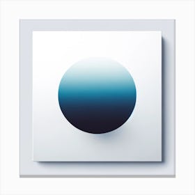 Blue Sphere Canvas Print