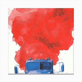 Red Truck Canvas Print