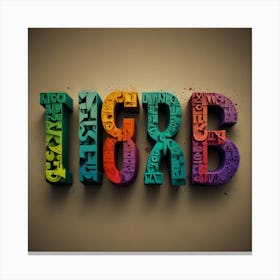 Drg text art Canvas Print