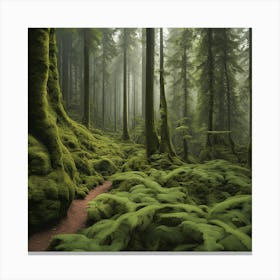 Mossy Forest Canvas Print