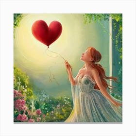 A Stunning Illustration Depicting A Woman Letting Mhmm2xxarncppksbjejwwq Bxurp3wytq Jv5irsjrccq Canvas Print