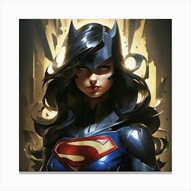 Super Shadows Heroine Art Print 0 Canvas Print