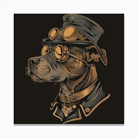 Steampunk Dog 3 Canvas Print