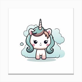 Cute Unicorn 241 Canvas Print