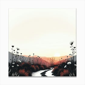 Road To The Sunset Canvas Print