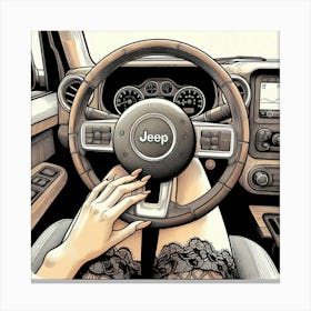 Jeep Wrangler 1 Canvas Print