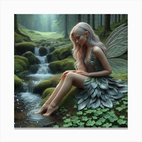 Fairy in the woods1  Canvas Print