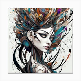 Abstract Girl (119) Canvas Print