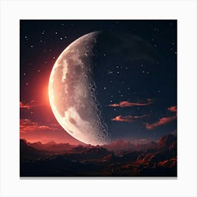Moon In The Sky 1 Canvas Print