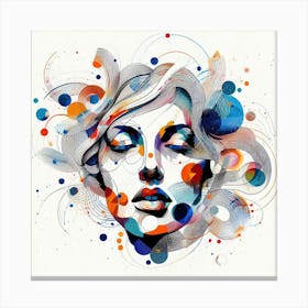 Frau, Gesicht 15 Canvas Print