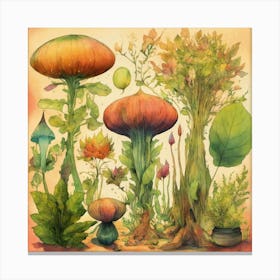 Information Sheet With Different Weird Fantasy Pla (9) Canvas Print