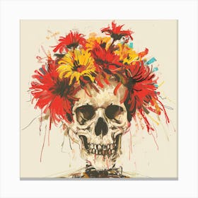 Day Of The Dead Skull 24 Canvas Print