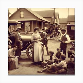 Early 20th Century Americana~Reimagined 2 Canvas Print