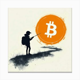 Bitcoin Hunter Canvas Print