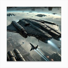 Vxs 5 Venomous Fury Infiltrating Lines Converted Canvas Print