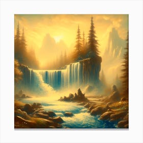 Mythical Waterfall 1 Canvas Print