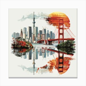 Shanghai Skyline Canvas Print