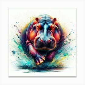 Hippo 5 Canvas Print