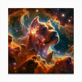 Dog In Space 3 Canvas Print