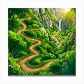 Path In The Forest 1 Canvas Print