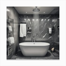 Modern Bathroom art 2 Canvas Print