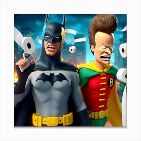 Batman And Butthead Canvas Print