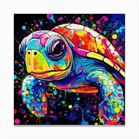Colorful Turtle 2 Canvas Print
